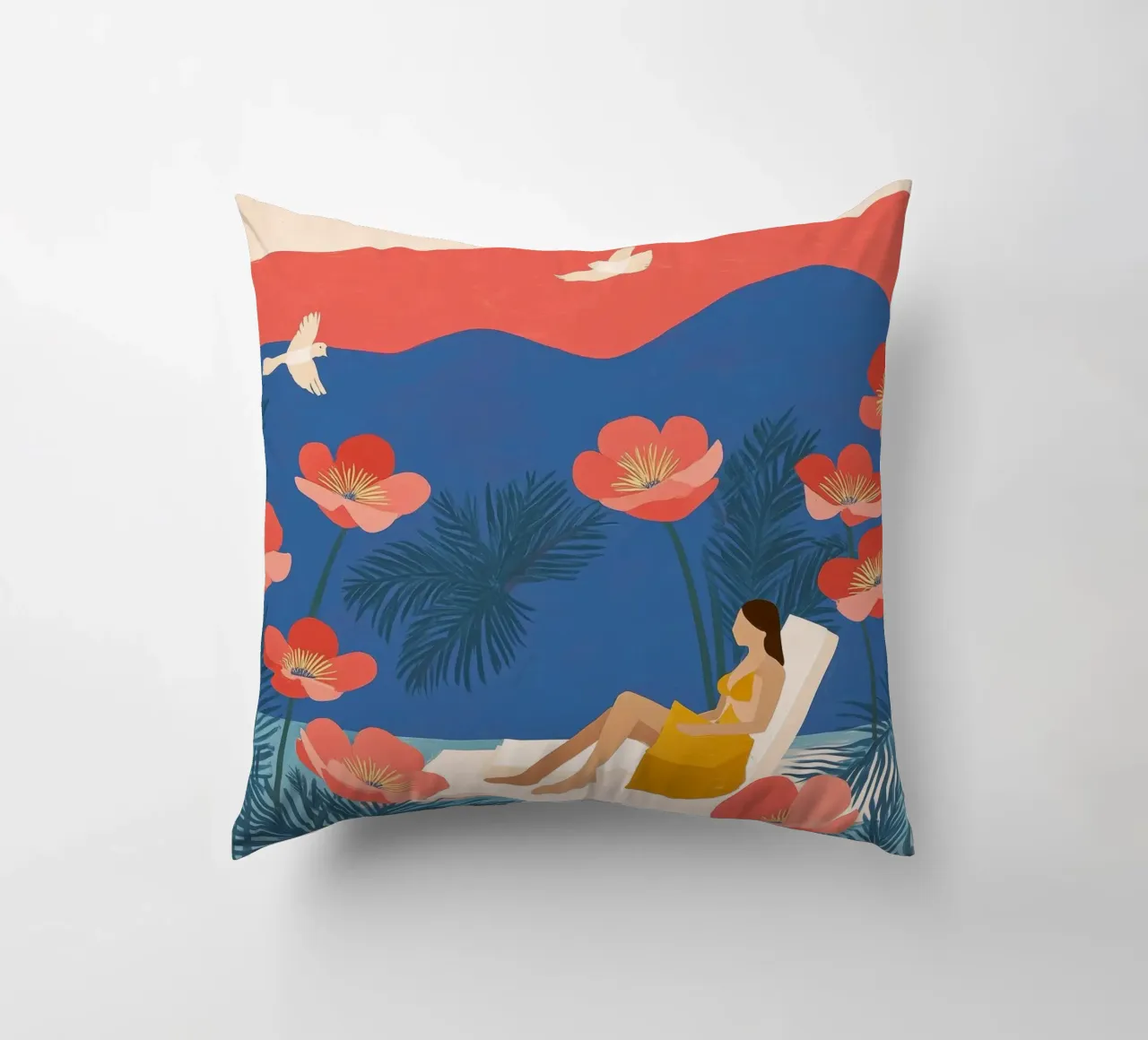 Floating in a Field of Dreams cuscino da Clara August