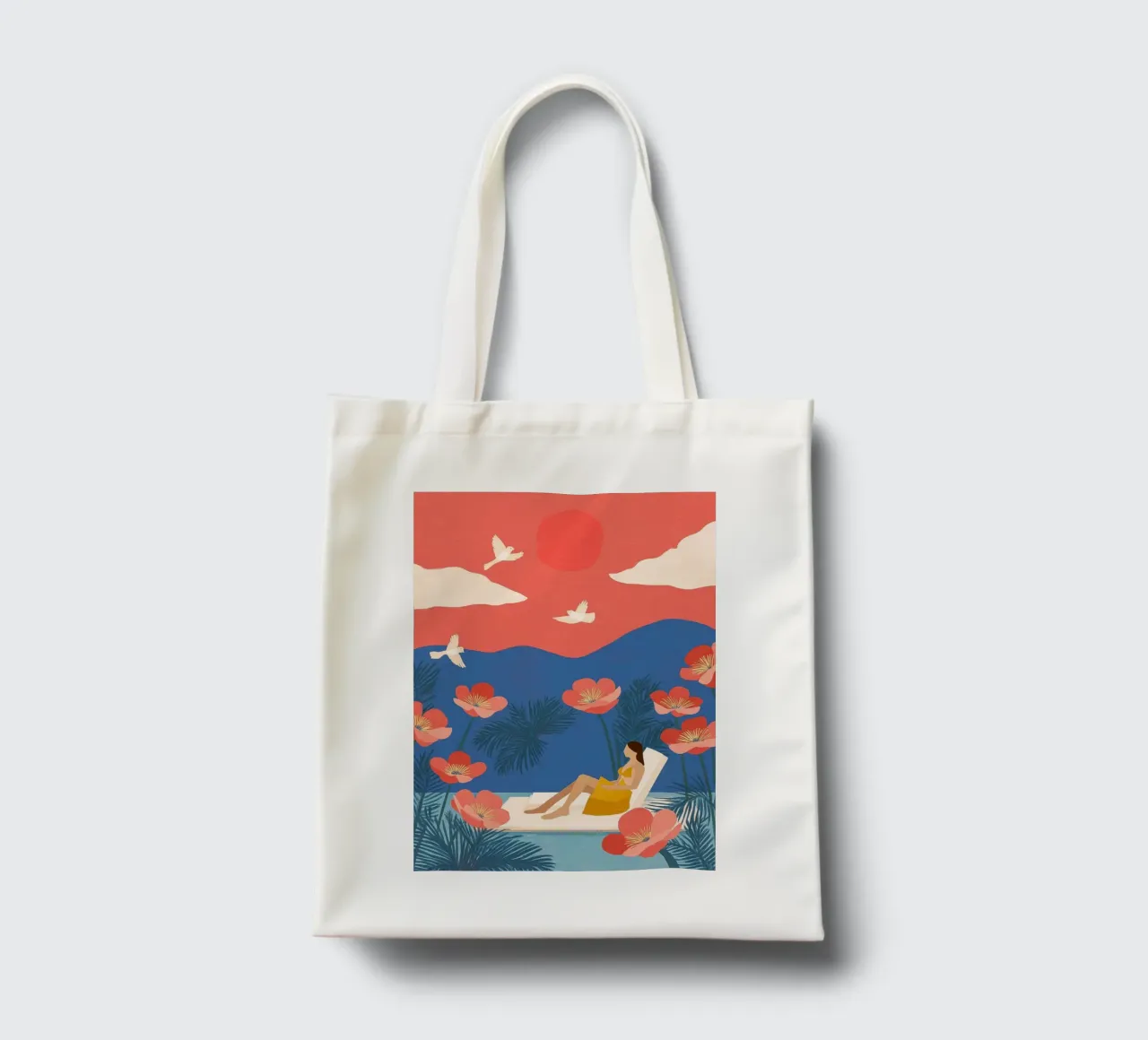 Floating in a Field of Dreams borsa in juta da Clara August