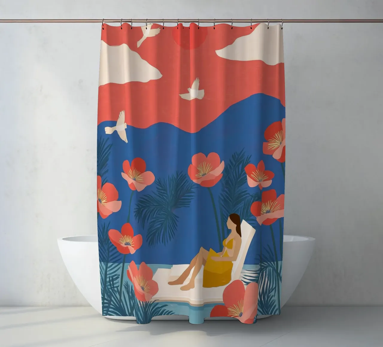 Floating in a Field of Dreams tenda da doccia da Clara August