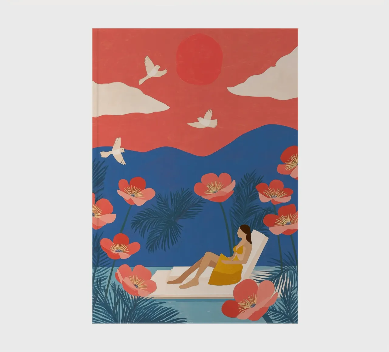 Floating in a Field of Dreams notebook by Clara August