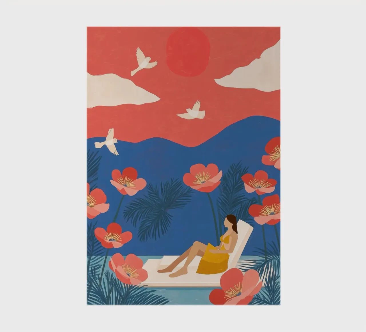 Floating in a Field of Dreams notebook by Clara August