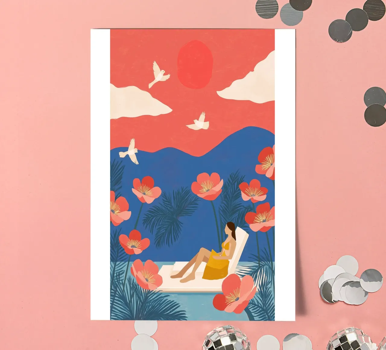 Floating in a Field of Dreams Stickerbogen von Clara August
