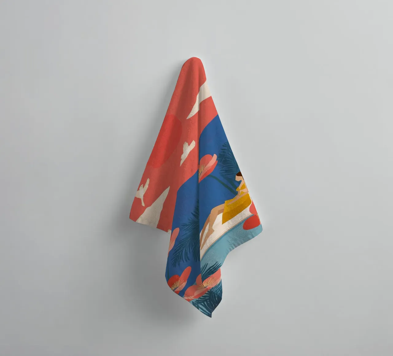 Floating in a Field of Dreams towel by Clara August