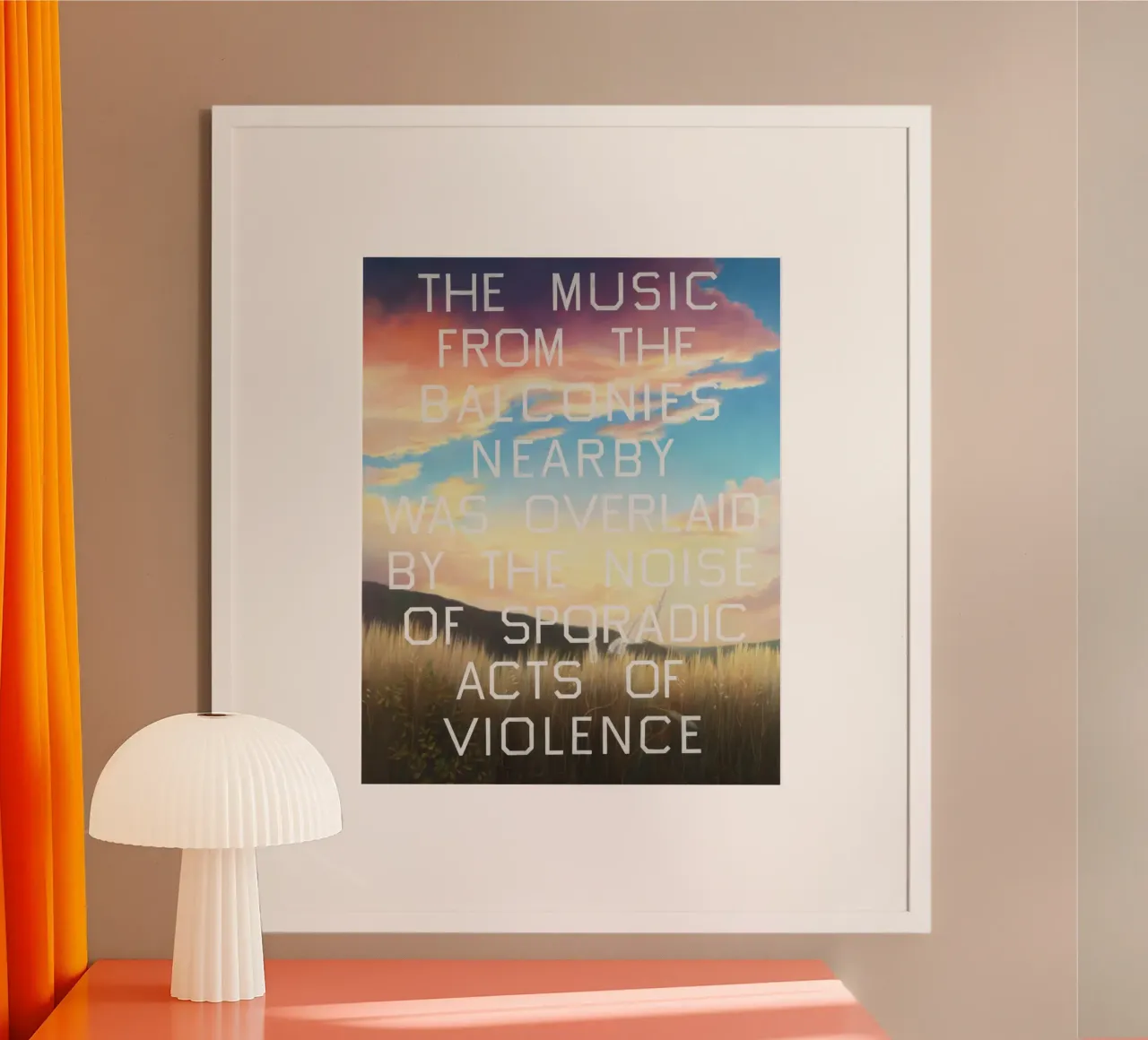 Ed Ruscha The Music from the Balconies hahnemühle by Marcobarshop