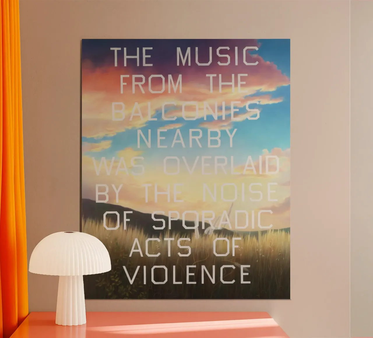 Ed Ruscha The Music from the Balconies hahnemühle by Marcobarshop