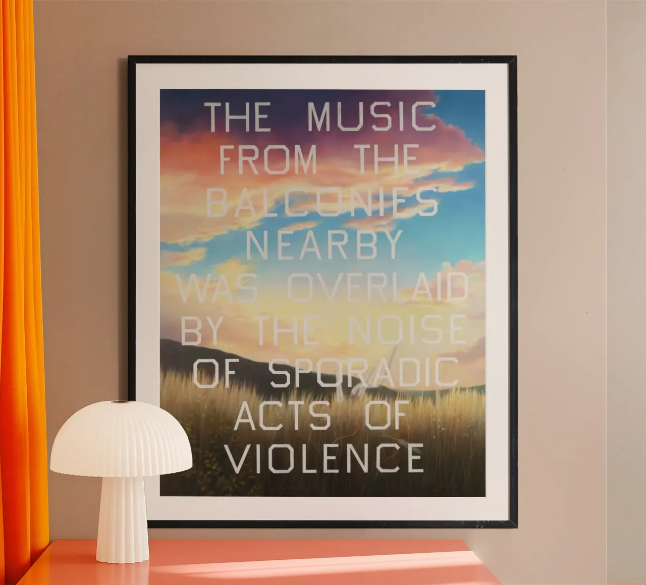Ed Ruscha The Music from the Balconies hahnemühle by Marcobarshop