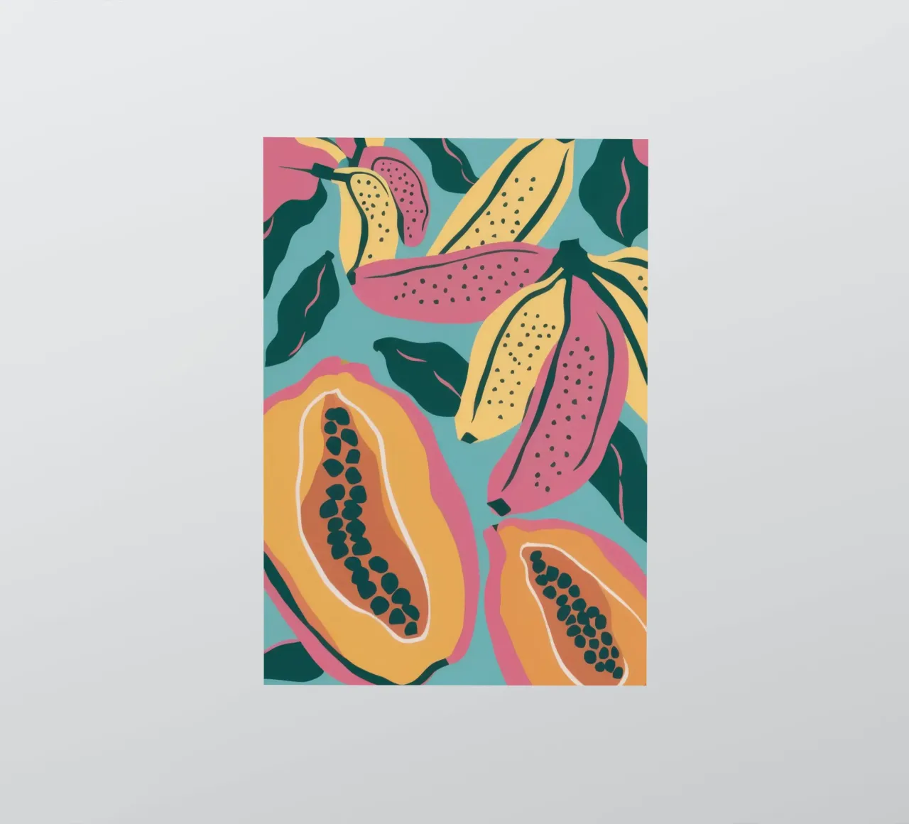 Misto di frutta tropicale adesivo da Flock Reverie