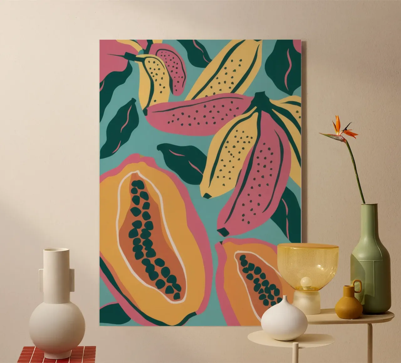 Misto di frutta tropicale plexiglass da Flock Reverie