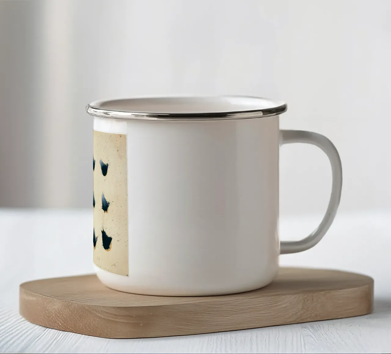 Ed Ruscha Senza titolo tazza in smalto da Marcobarshop