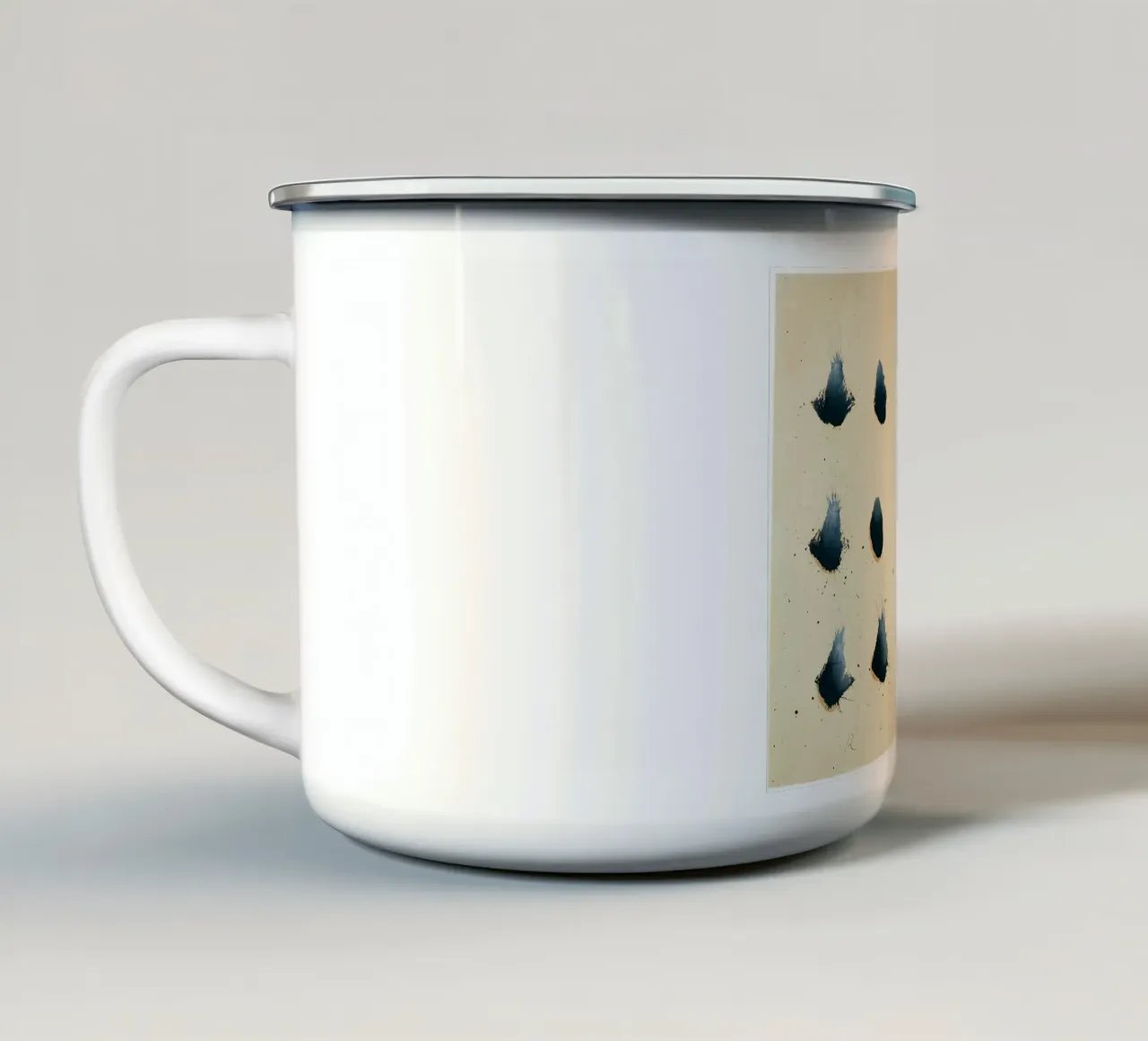 Ed Ruscha Senza titolo tazza in smalto da Marcobarshop