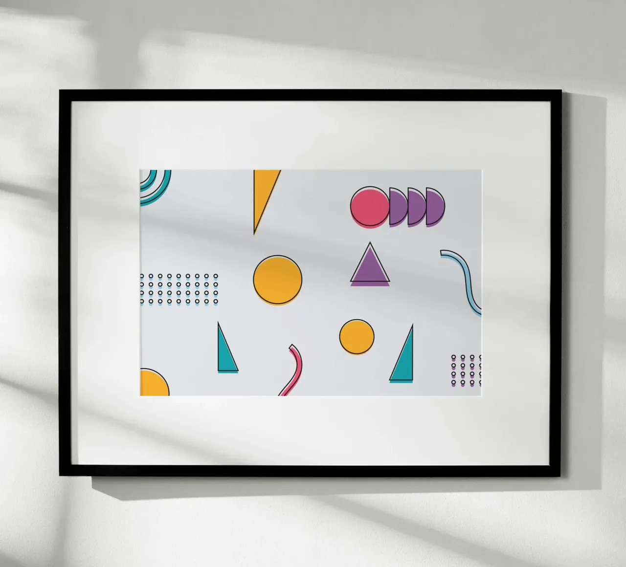 Forma geometrica Divertimento colorato carta hahnemühle da galihstudio