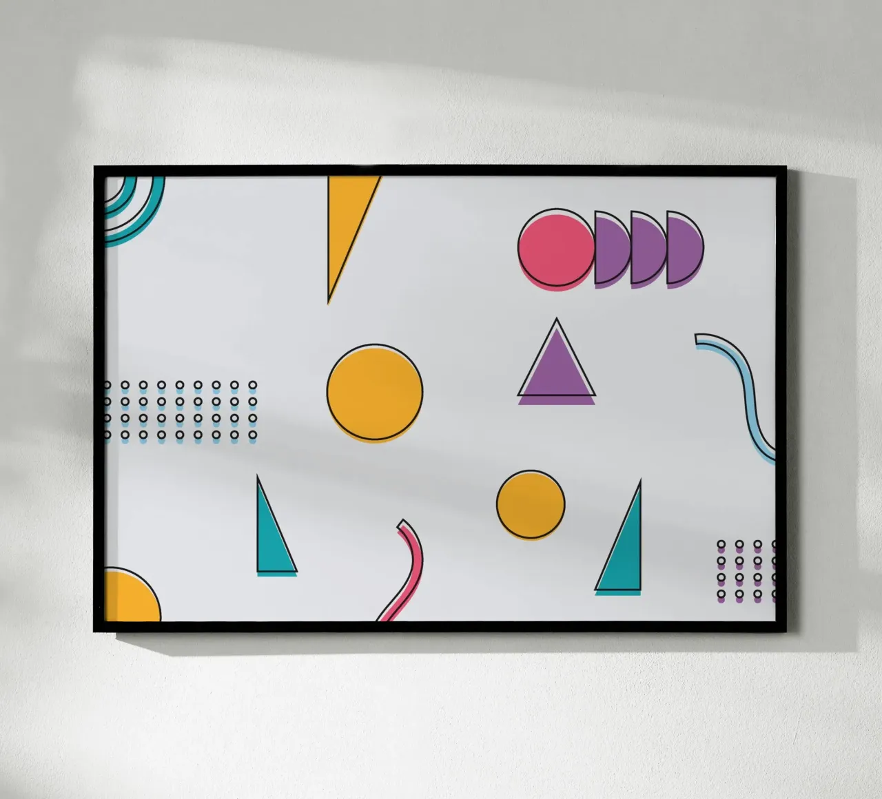 Forma geometrica Divertimento colorato carta hahnemühle da galihstudio