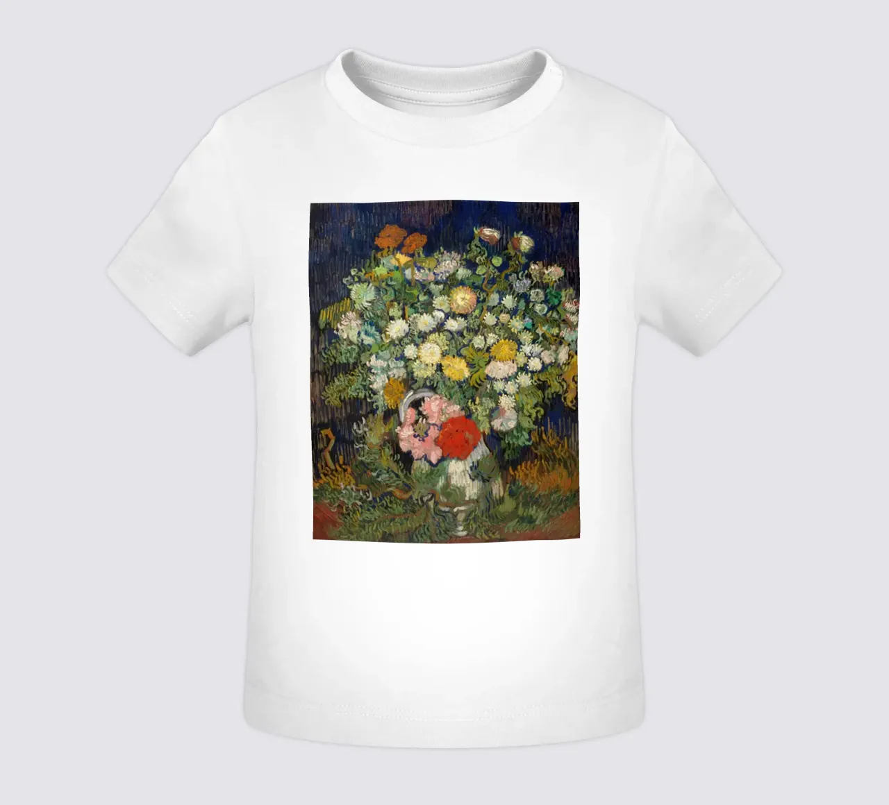 Bouquet di fiori in un vaso 1890 maglietta neonato da ValerieArt