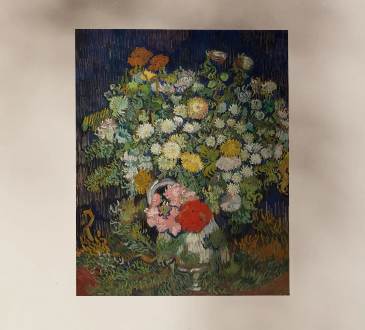 Bouquet di fiori in un vaso 1890 pellicola backlit da ValerieArt