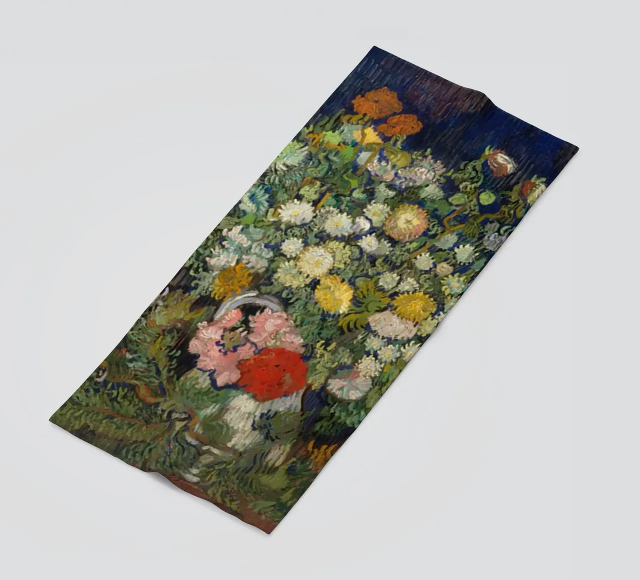 Bouquet di fiori in un vaso 1890 telo mare da ValerieArt