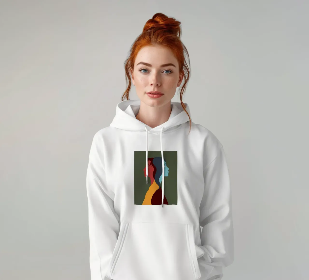 Dualità Anima condivisa felpa con cappuccio da Prism Ritual