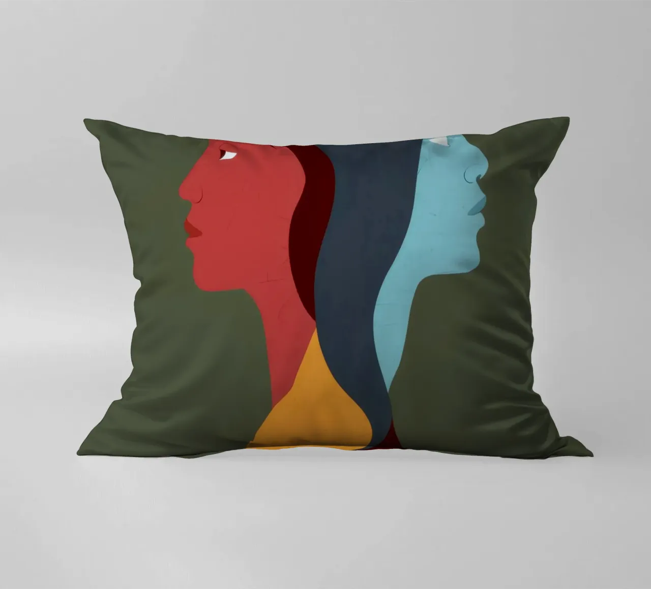 Duality Shared Soul decorative cushion by Prism Ritual