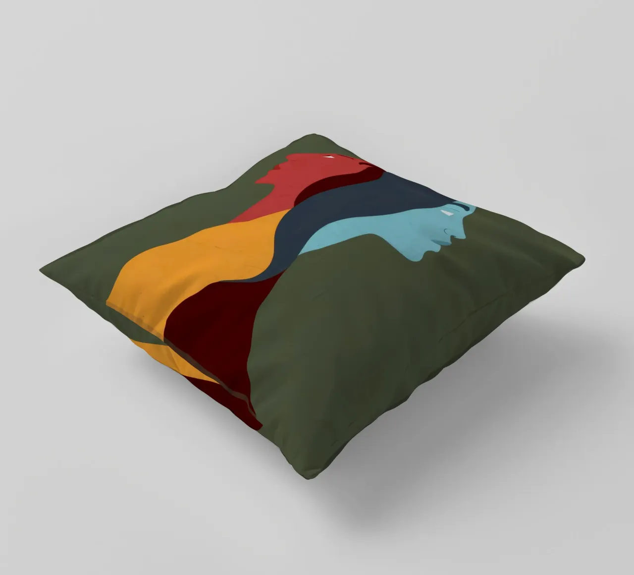 Duality Shared Soul decorative cushion by Prism Ritual