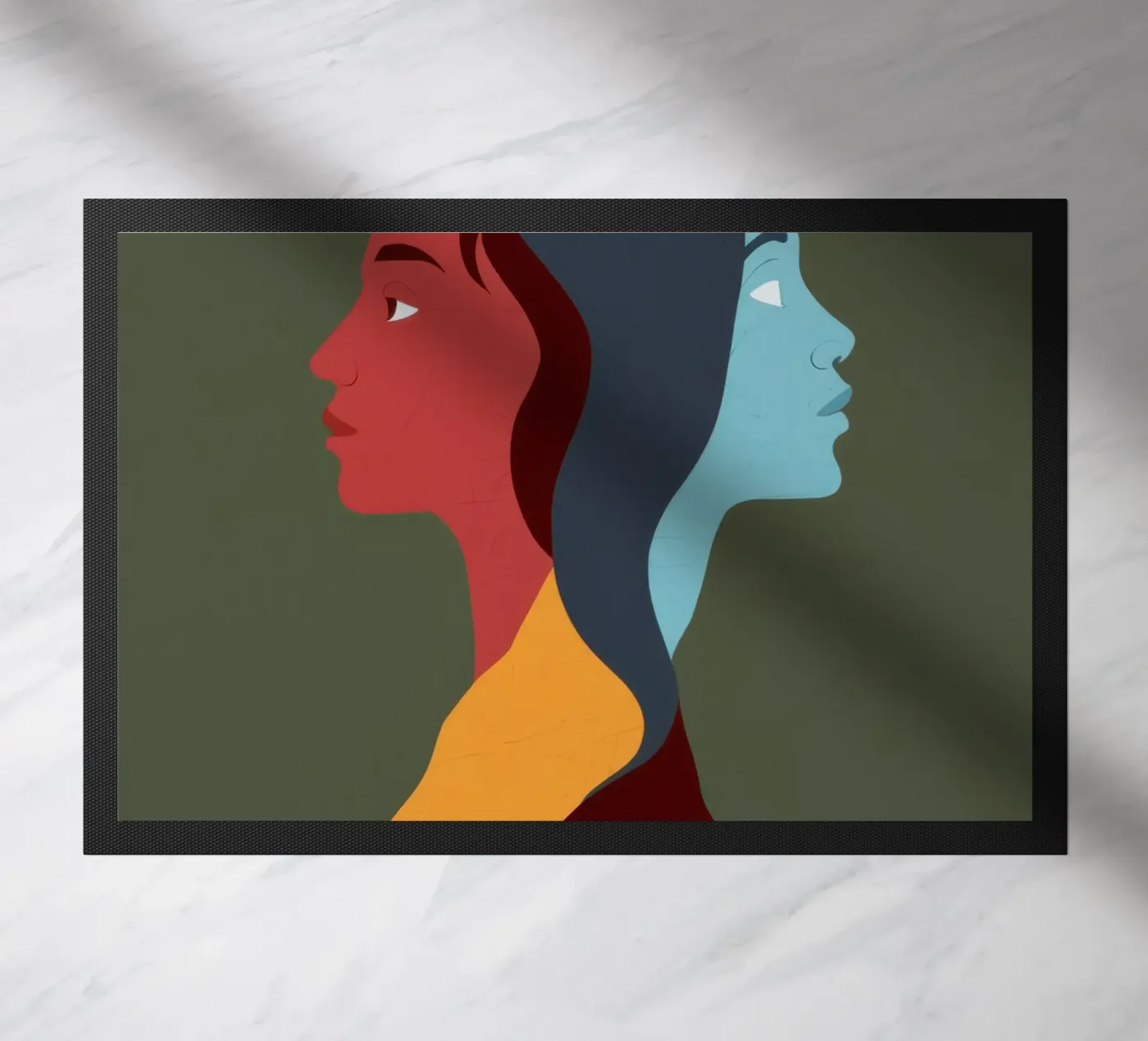 Duality Shared Soul doormat by Prism Ritual