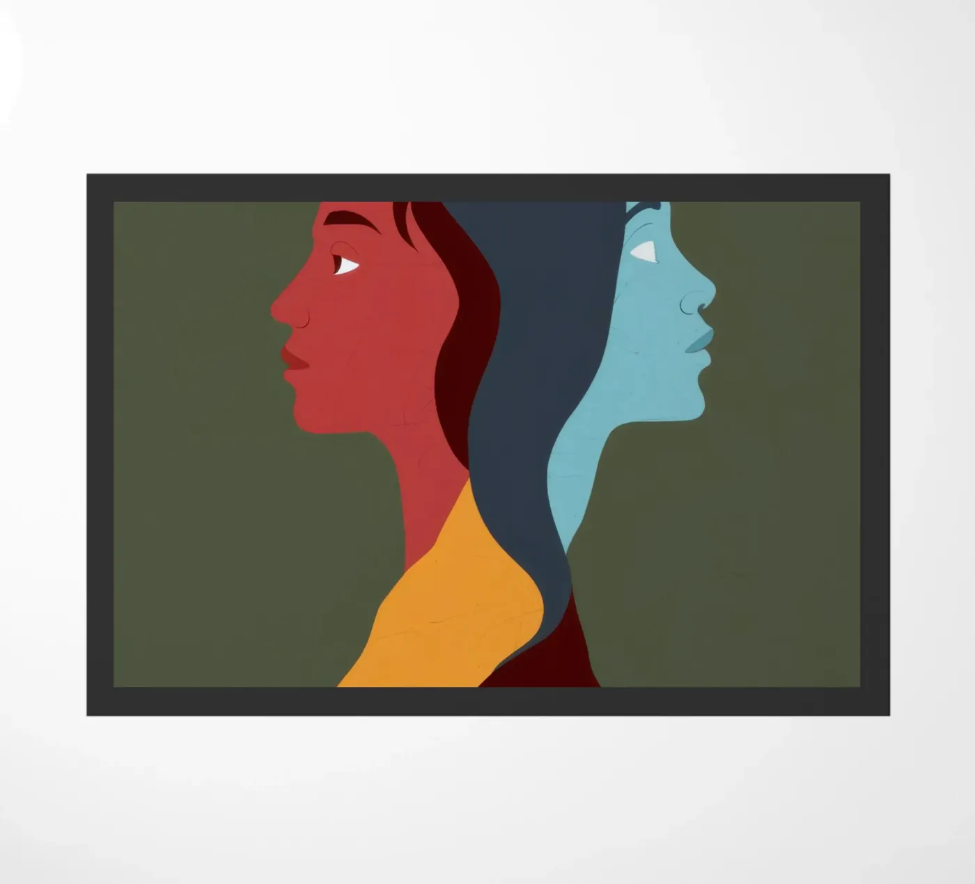 Duality Shared Soul doormat by Prism Ritual