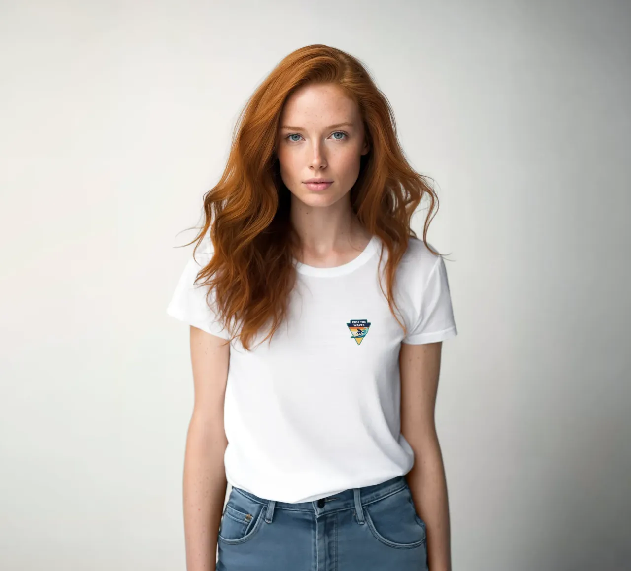 Waves dames t-shirt getailleerd van Apparel King