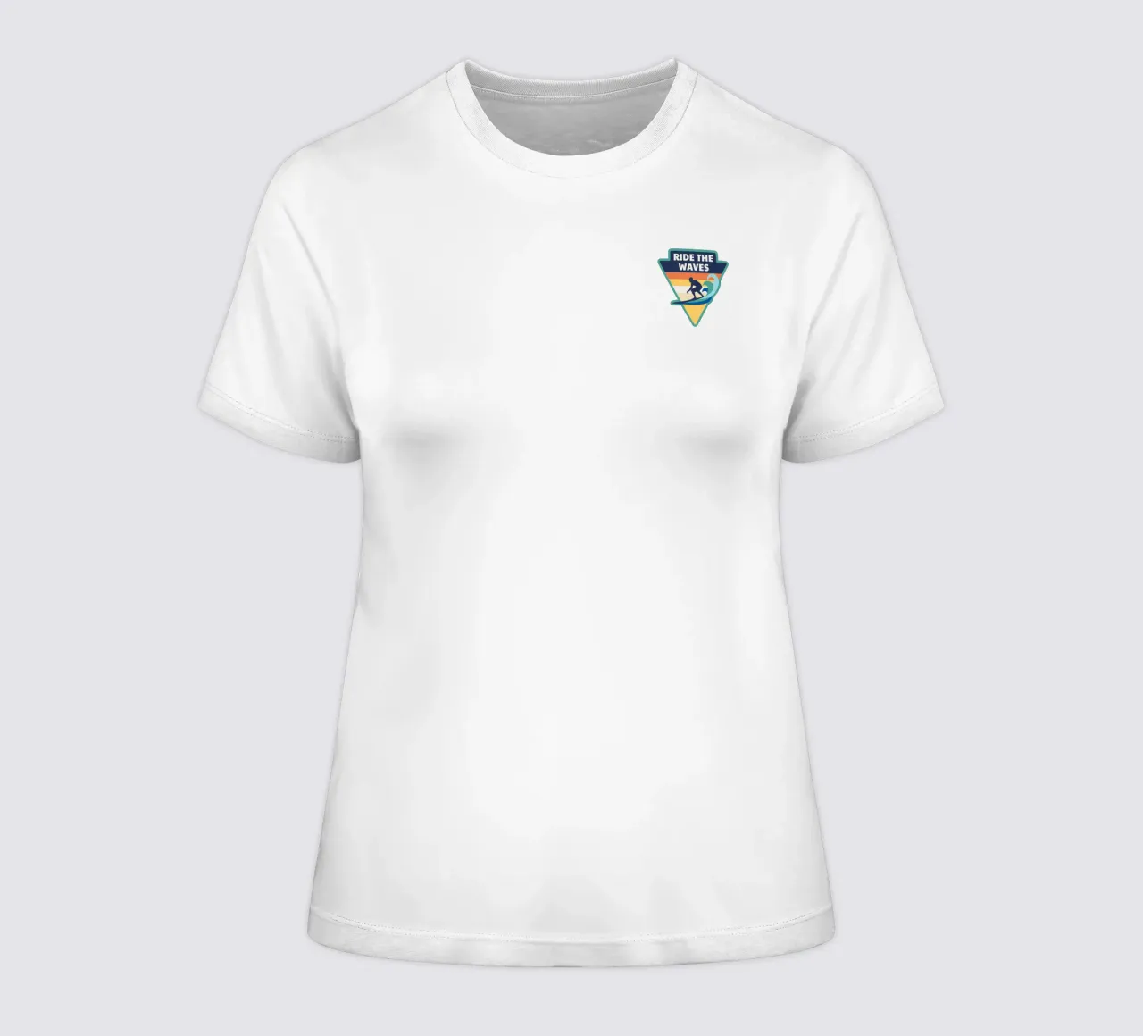 Waves dames t-shirt getailleerd van Apparel King
