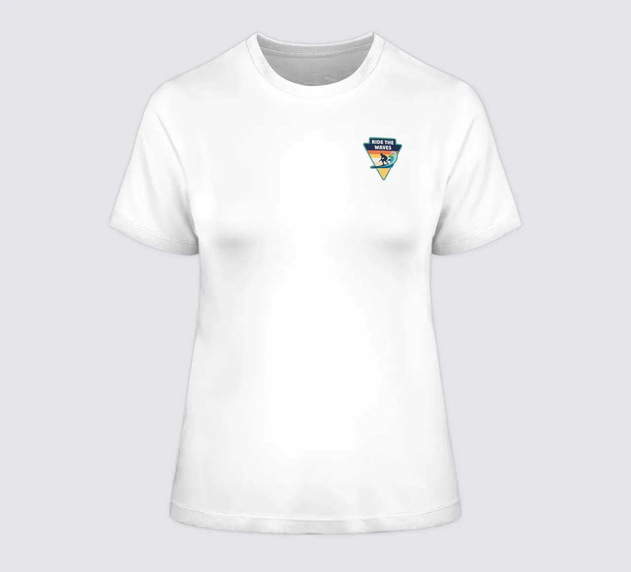 Waves dames t-shirt getailleerd van Apparel King