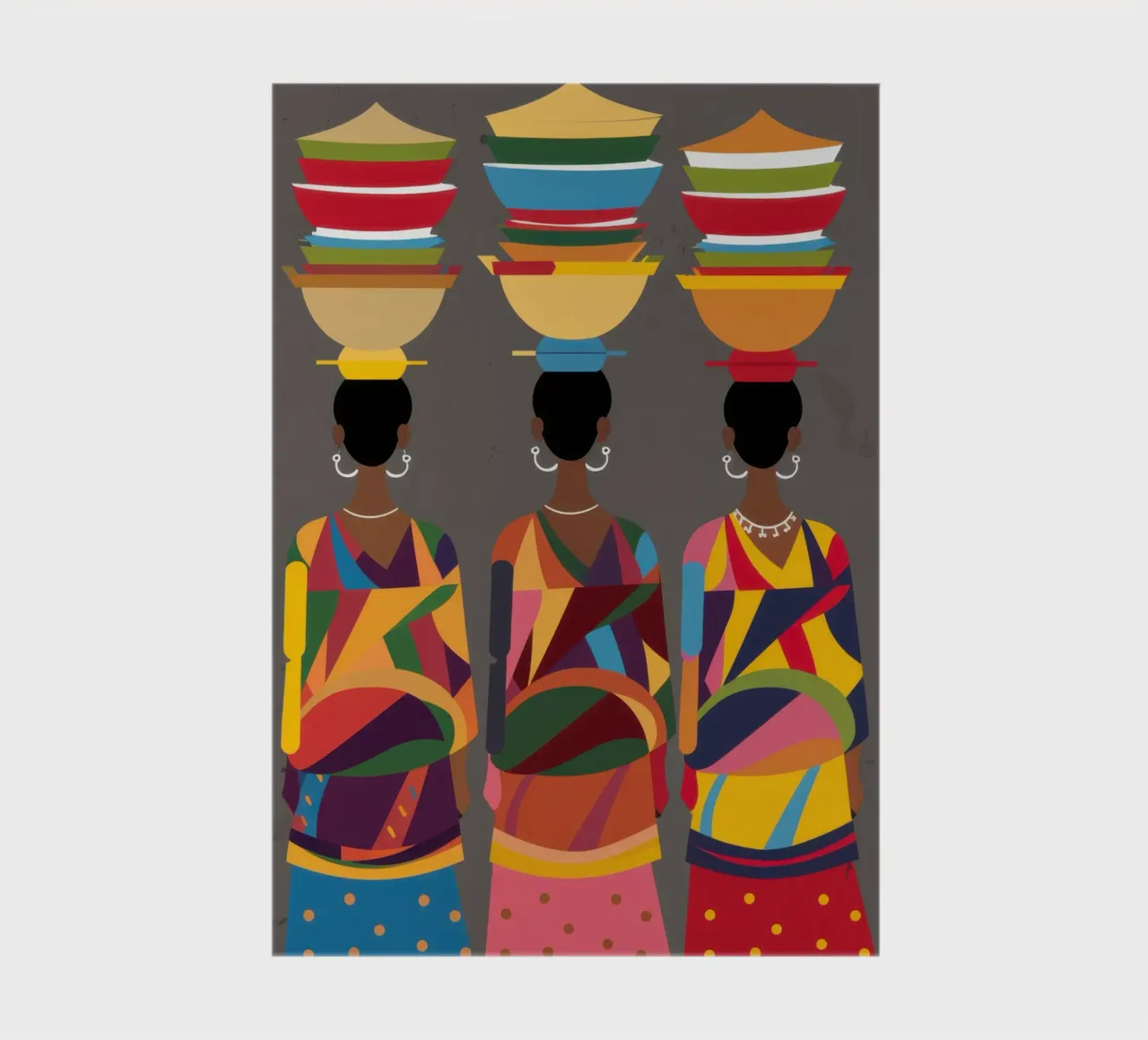 Women with Baskets notebook by Flock Reverie