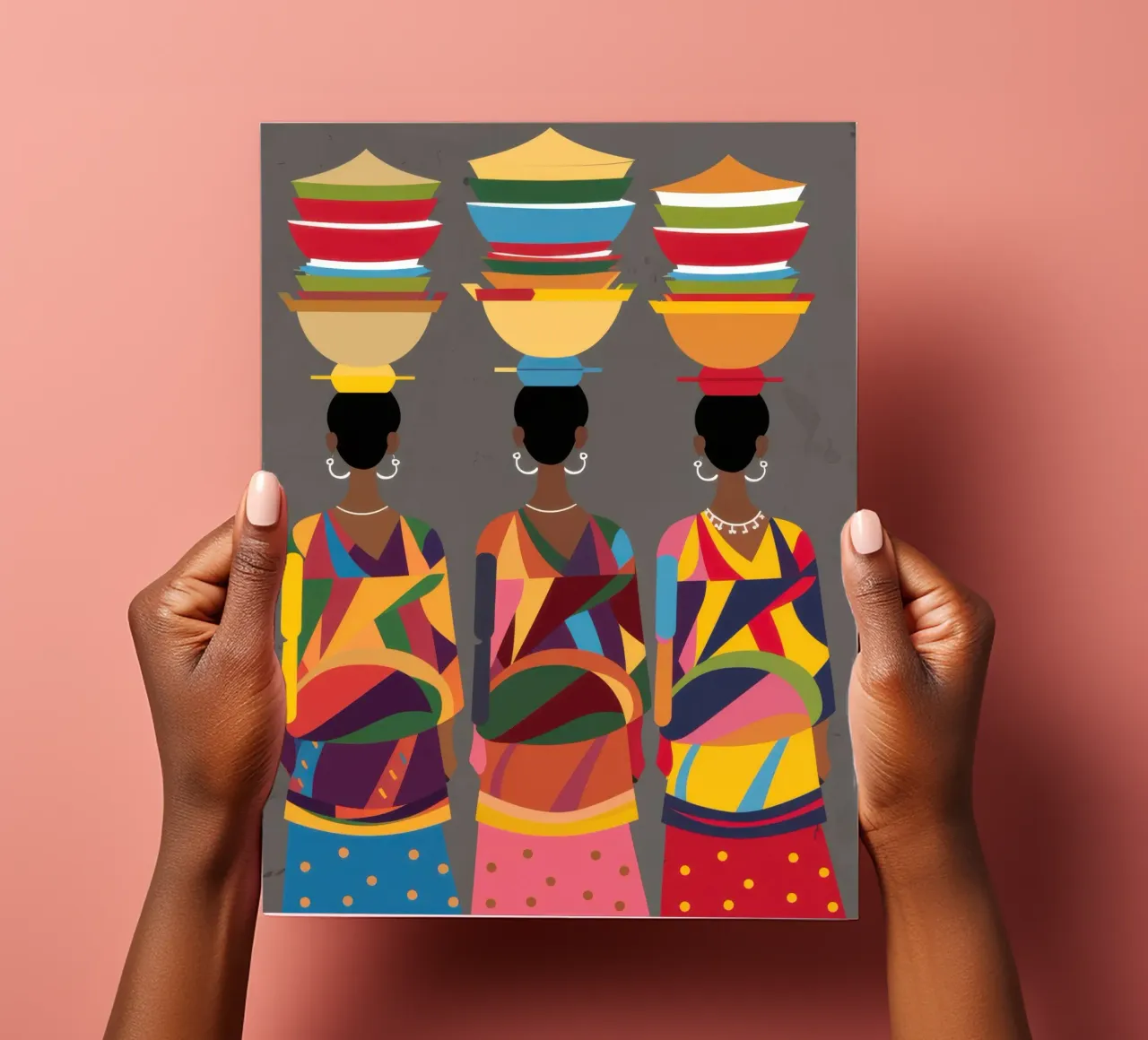 Women with Baskets sticker sheet by Flock Reverie
