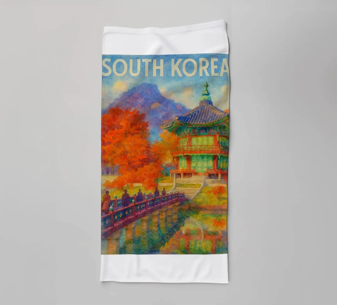 Corea del Sud dipingere l'immaginazione asciugamano da bagno da Diamond