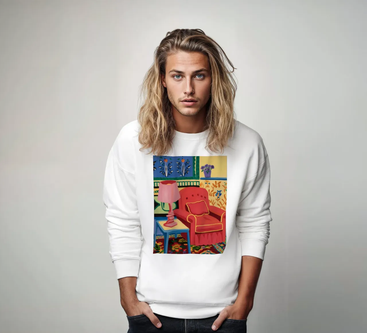 Chaise de lecture maximaliste sweat de Flock Reverie