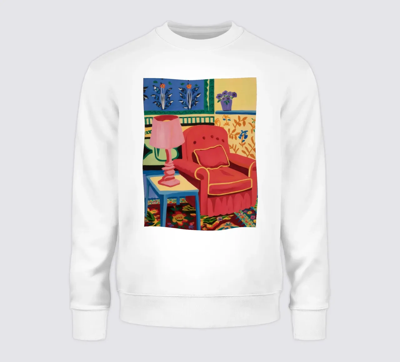 Chaise de lecture maximaliste sweat de Flock Reverie