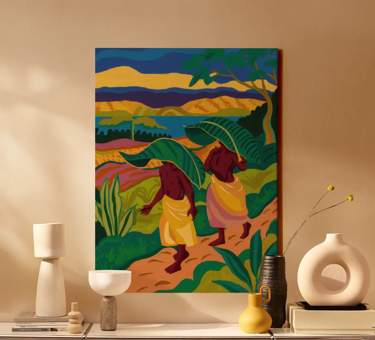 Journey Through the Jungle canvas by Flock Reverie