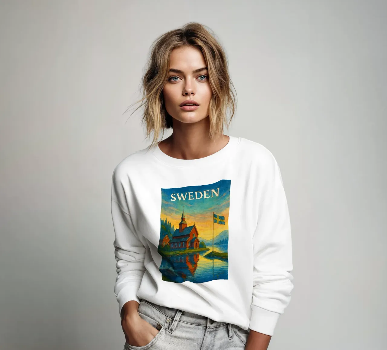 Sweden Painting Imagination sweatshirt by Diamond