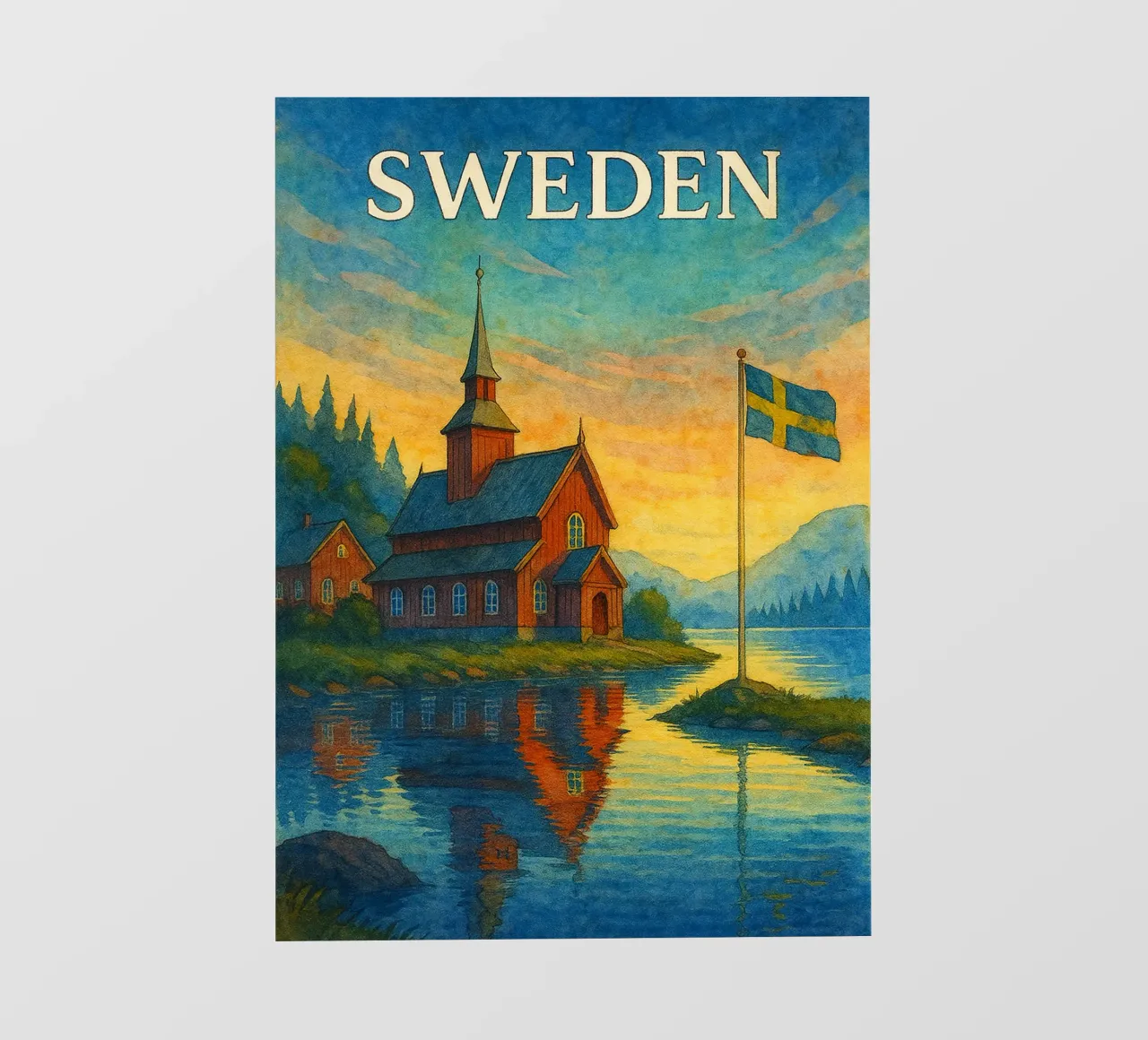 Svezia Pittura Immaginazione telo in pvc da Diamond