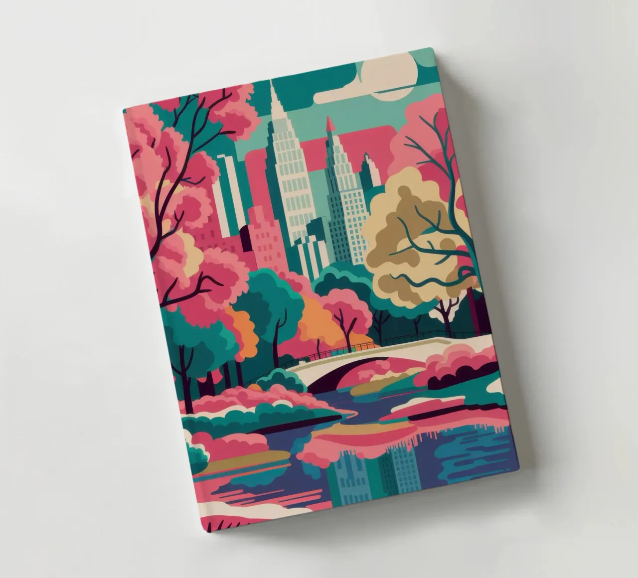 Ethereal River Landscape notebook by Veil Maya