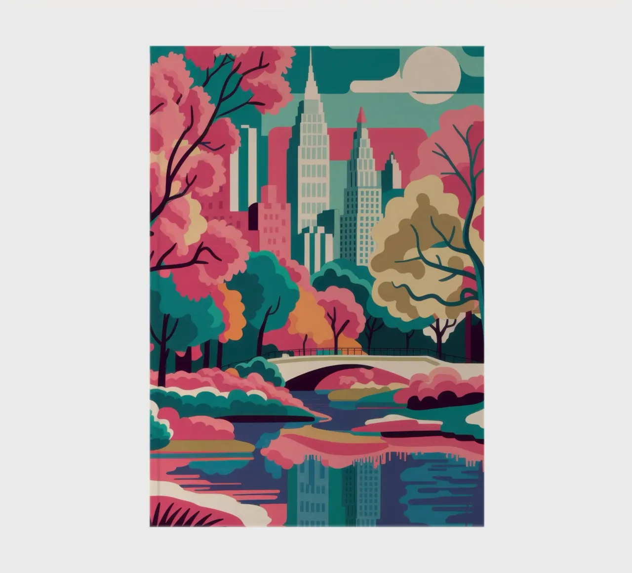 Ethereal River Landscape notebook by Veil Maya
