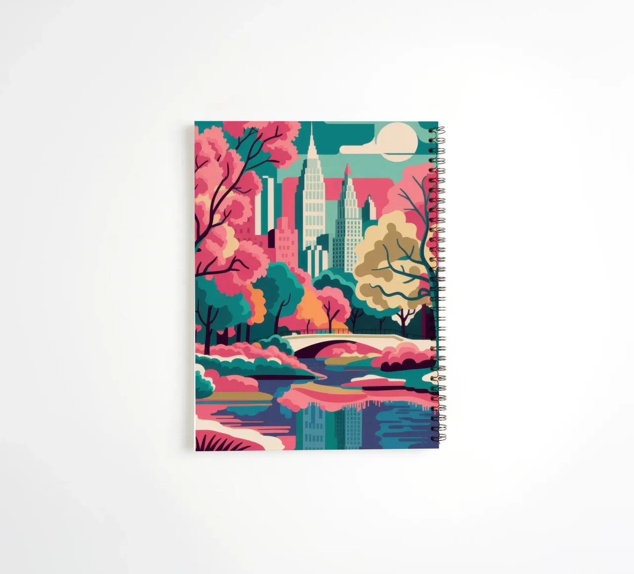 Ethereal River Landscape spiral notebook by Veil Maya