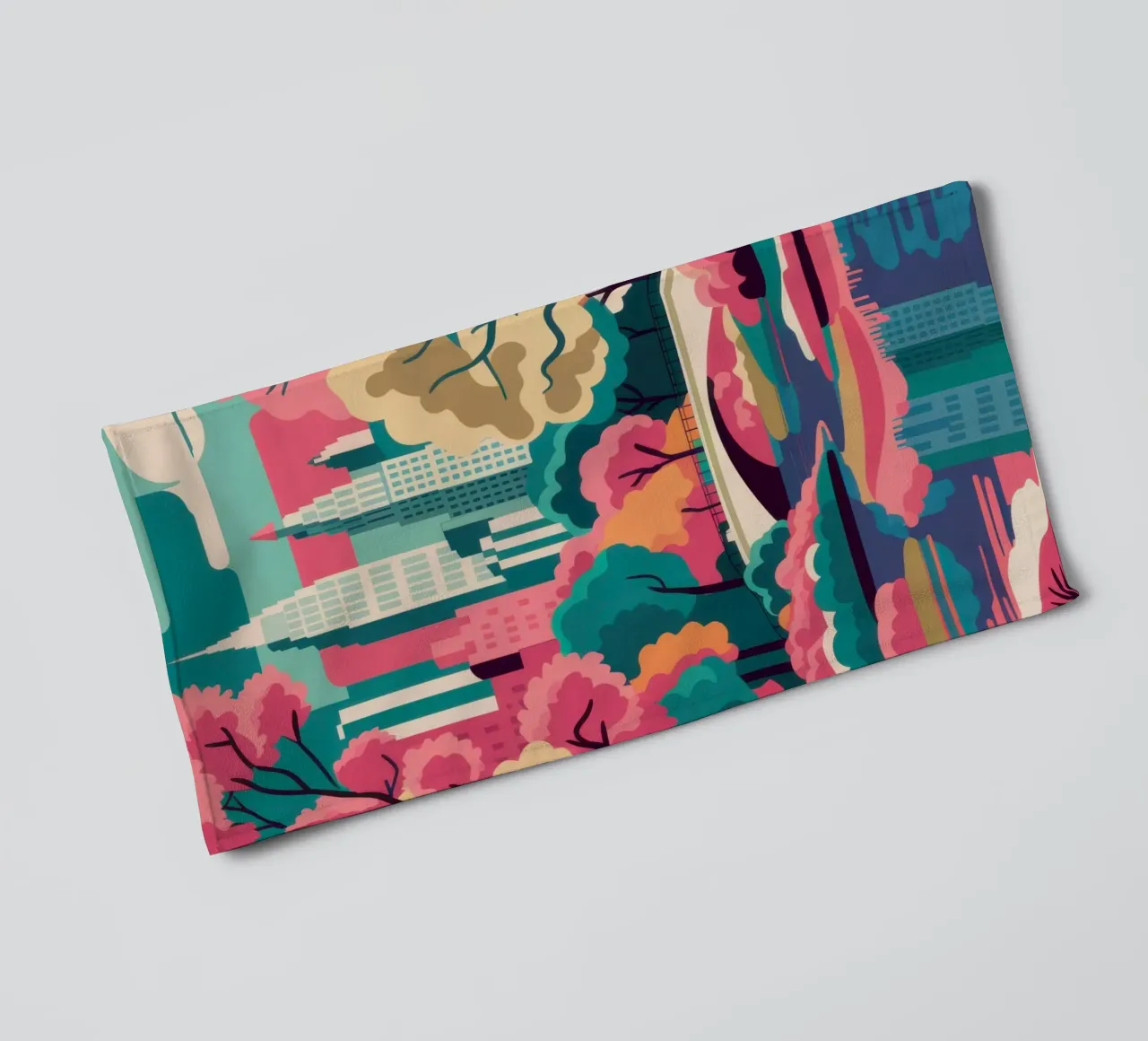 Ethereal River Landscape towel by Veil Maya