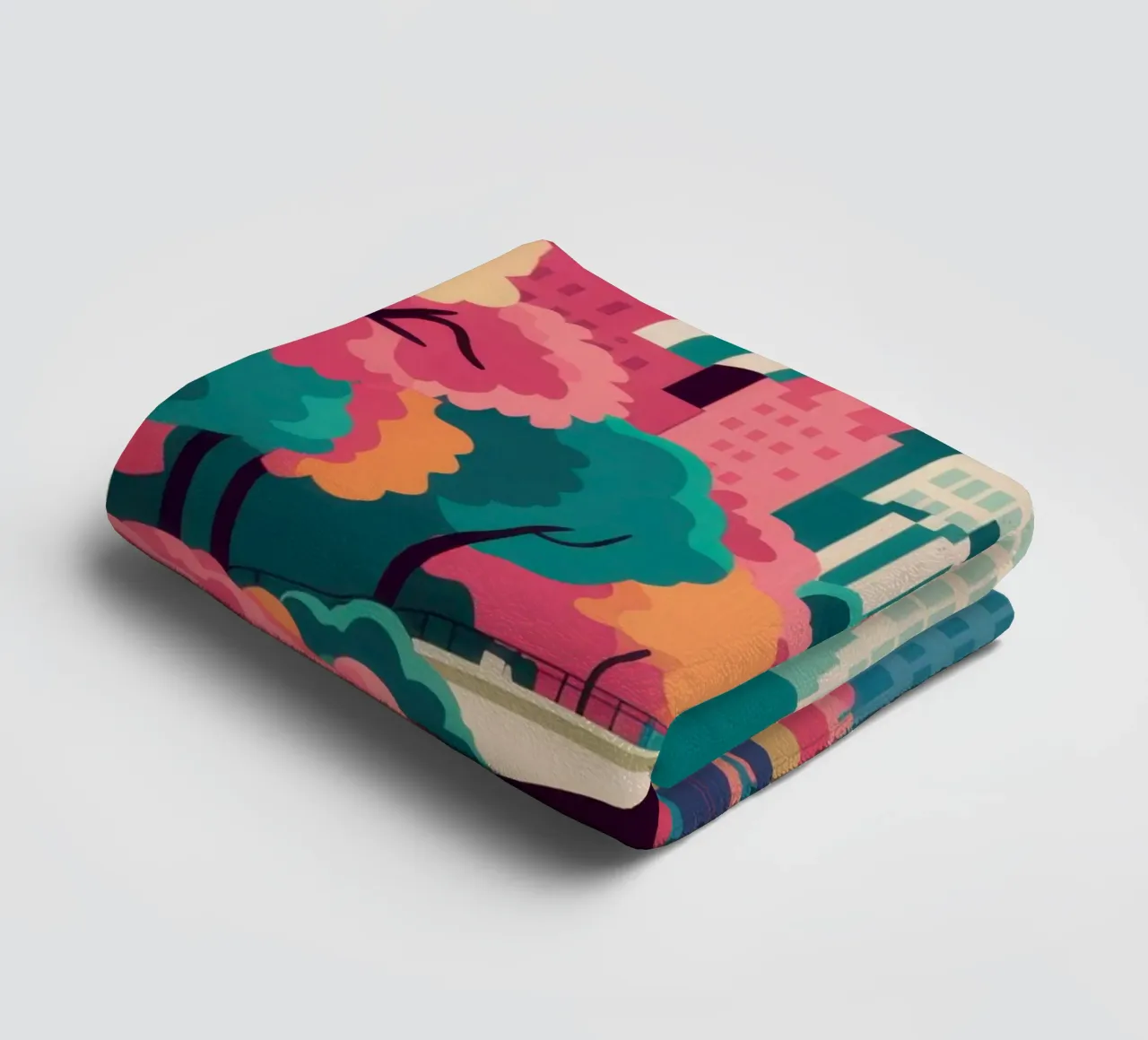 Ethereal River Landscape towel by Veil Maya