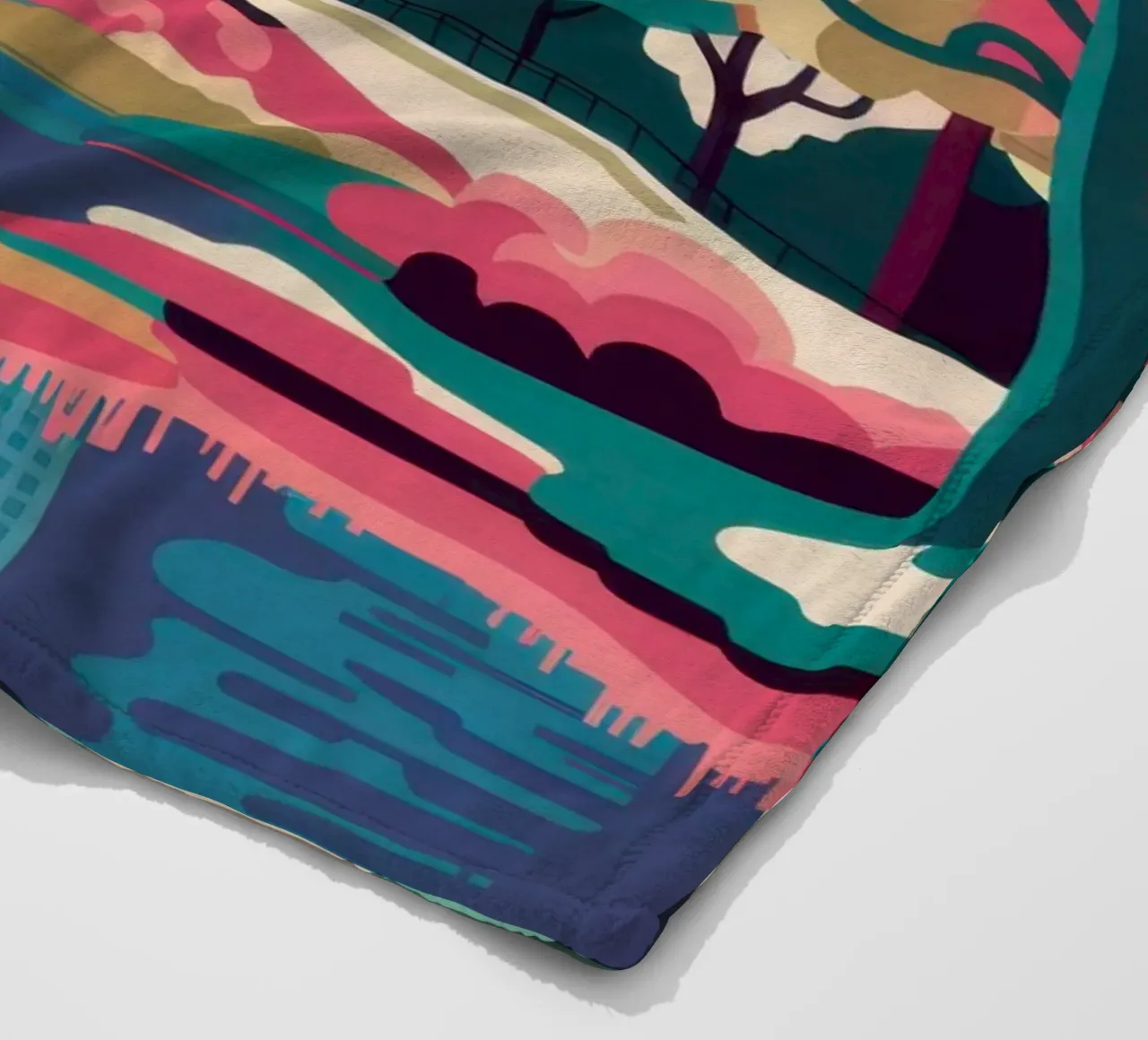 Paesaggio fluviale etereo coperta in pile da Veil Maya