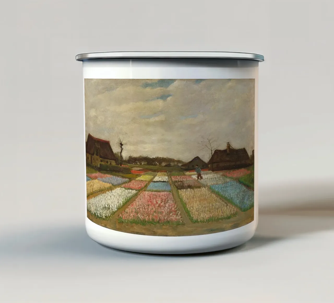 Aiuole in Olanda tazza in smalto da ValerieArt