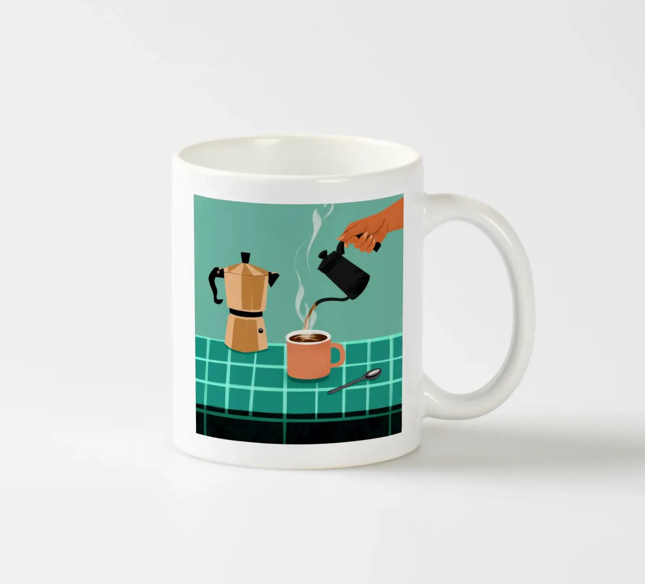 Momento Moka mattutino tazza in ceramica da Veil Maya