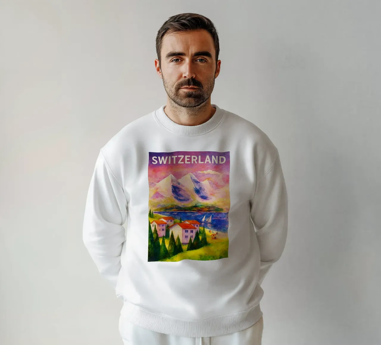 Zwitserland Schilderij Verbeelding sweatshirt van Diamond