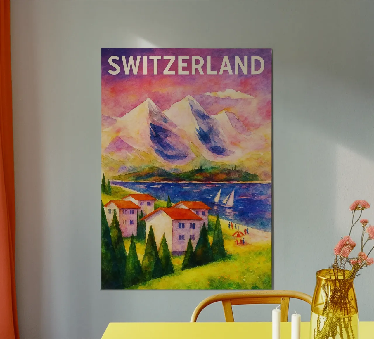 Schweiz Malerei Imagination Poster von Diamond