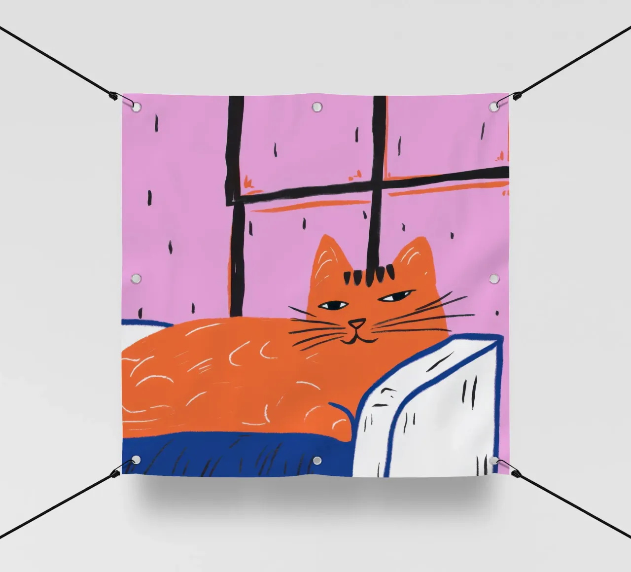 Ginger Cat RainStreaked Slumber telo in pvc da Prism Ritual