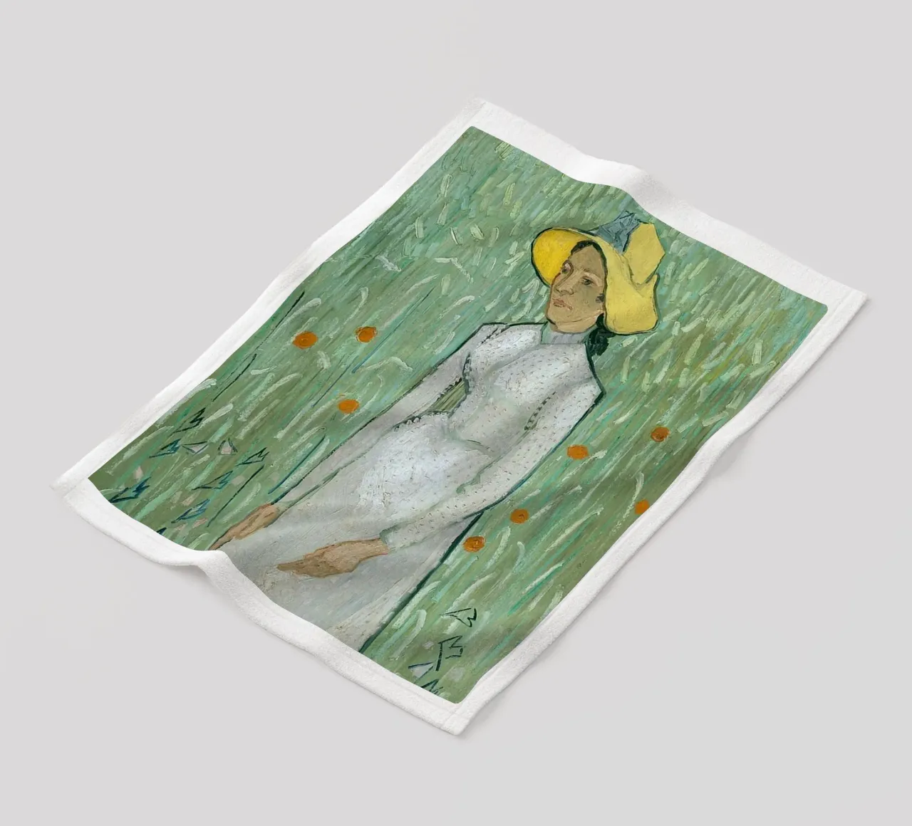 Ragazza in bianco coperta in pile da ValerieArt