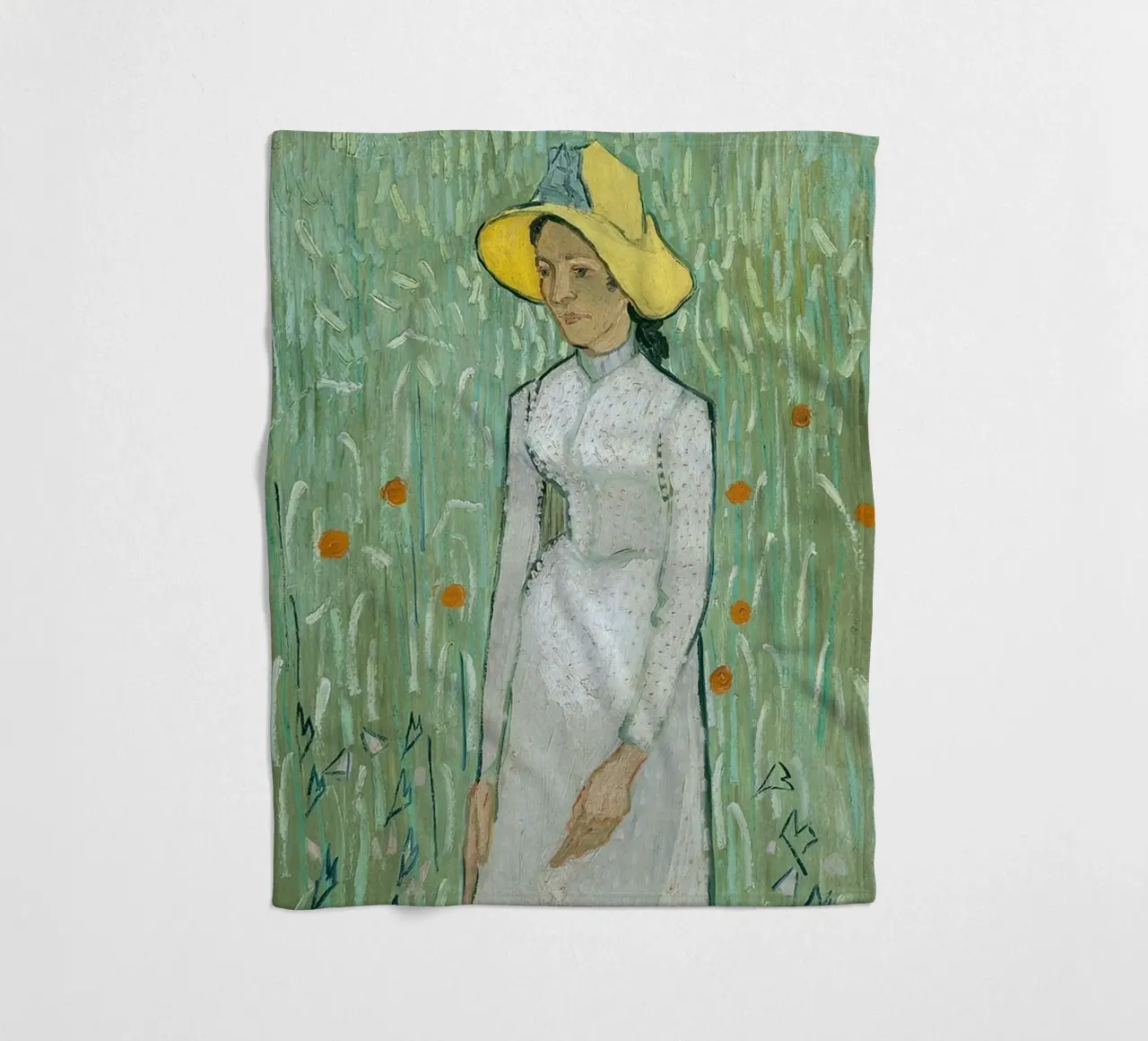 Ragazza in bianco coperta in pile da ValerieArt
