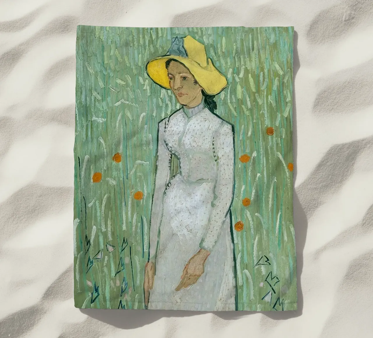 Ragazza in bianco telo mare da ValerieArt
