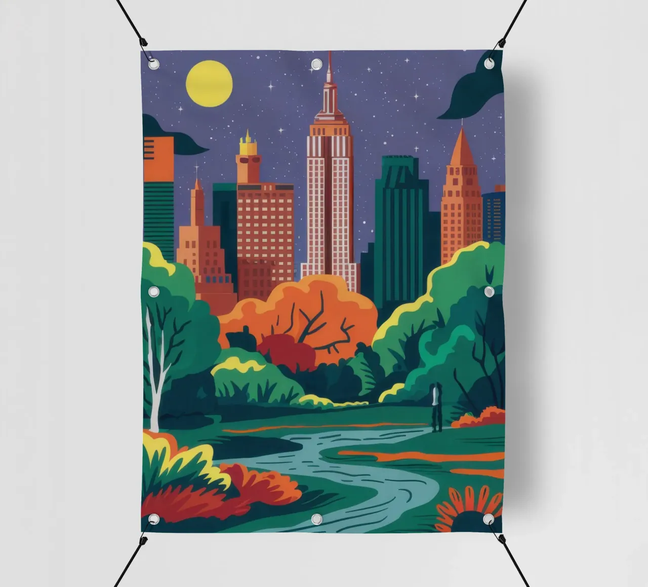 Autunno a Central Park telo in pvc da Veil Maya